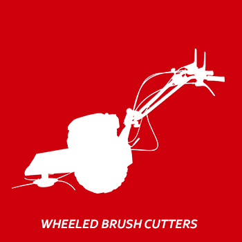Wheeled brush cutters